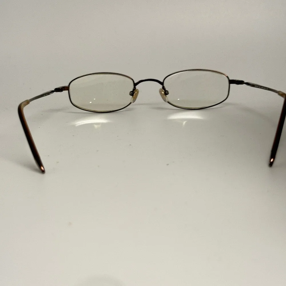 Modo Saki 650 Eyeglasses Frames Brown Oval‎ Full Rim Metal 46-21-140 Eyewear